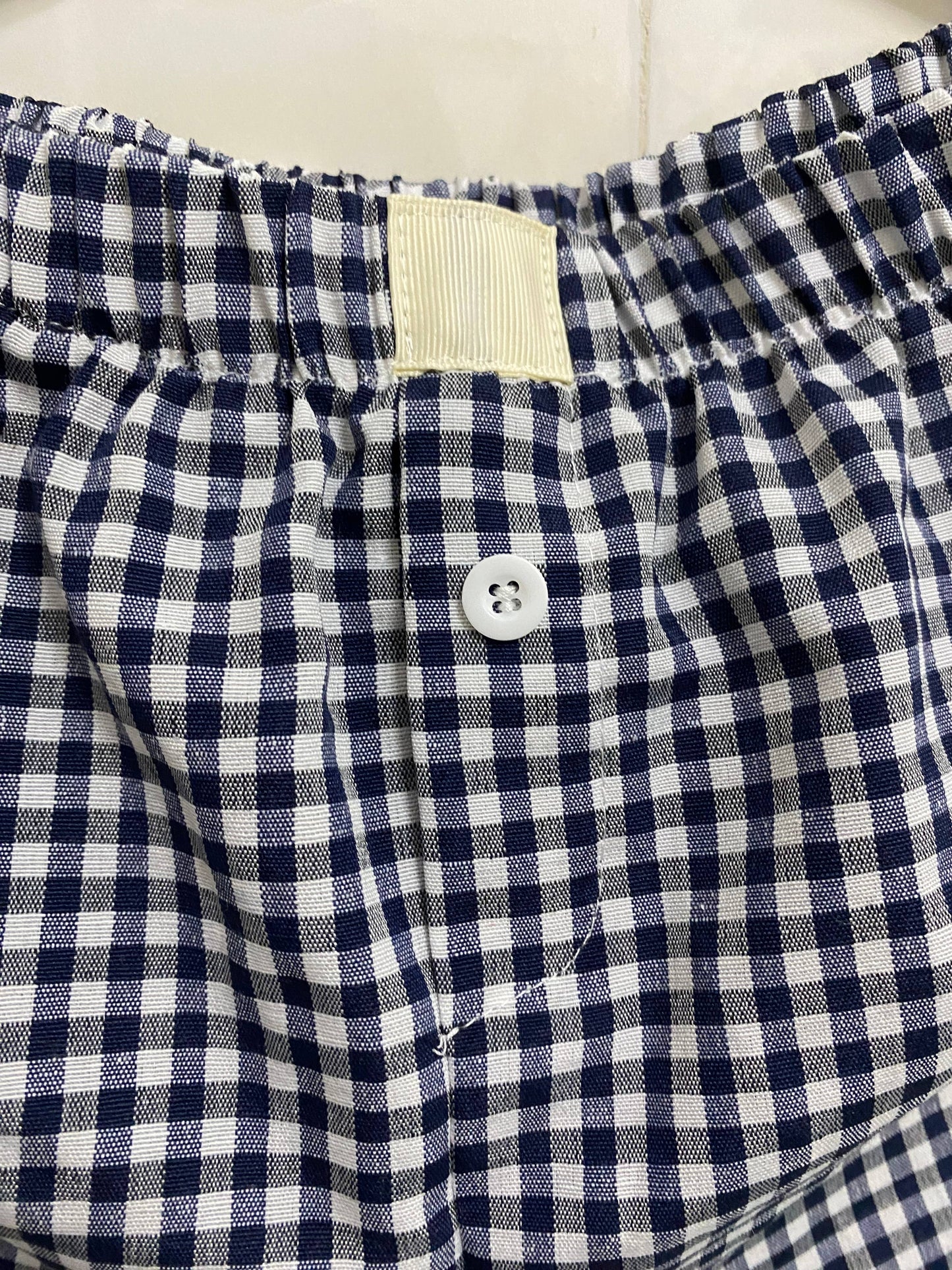 Lysandra Gingham Pull-On Boxer Shorts