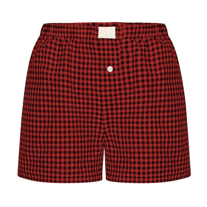 Lysandra Gingham Pull-On Boxer Shorts