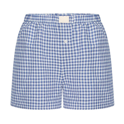 Lysandra Gingham Pull-On Boxer Shorts