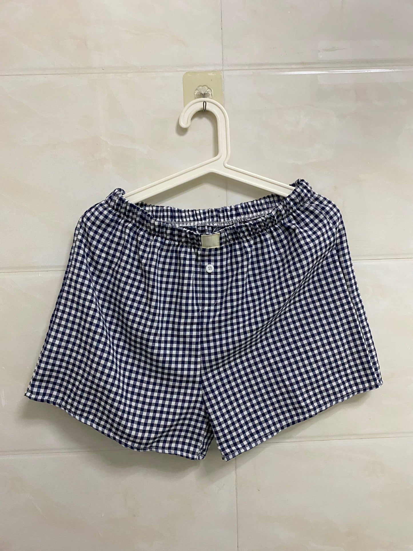 Lysandra Gingham Pull-On Boxer Shorts