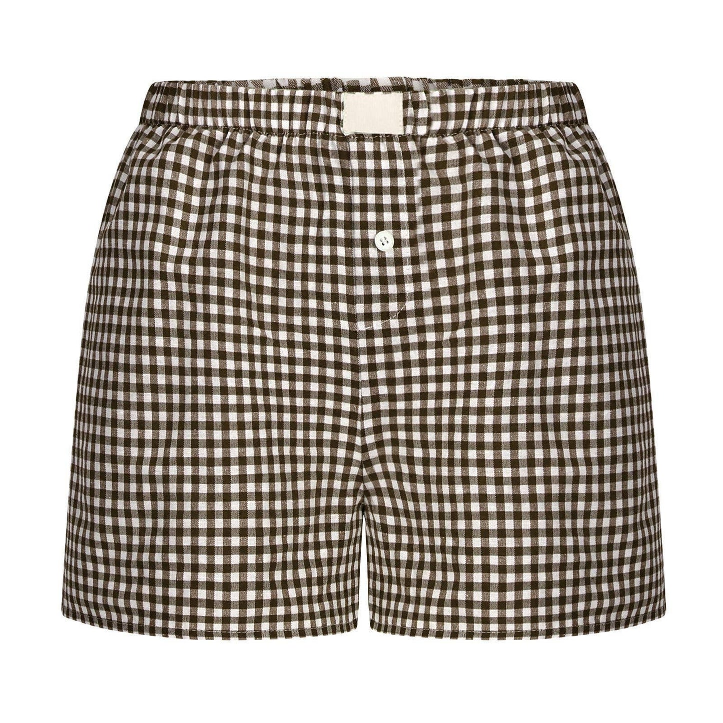 Lysandra Gingham Pull-On Boxer Shorts