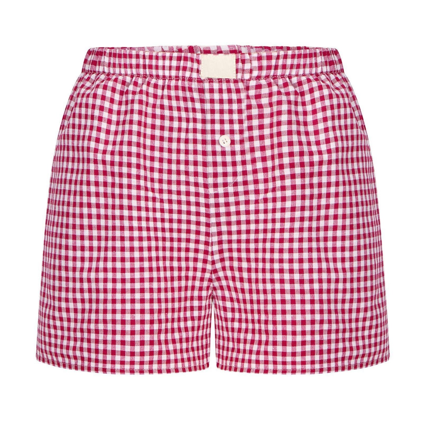 Lysandra Gingham Pull-On Boxer Shorts