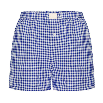 Lysandra Gingham Pull-On Boxer Shorts