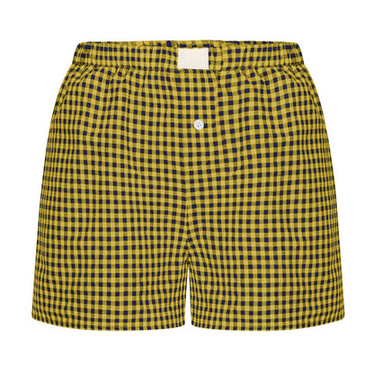 Lysandra Gingham Pull-On Boxer Shorts